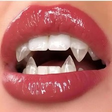 1 Pair Vampire Teeth Fangs Dentures Props Halloween Costume Props False Teeth So