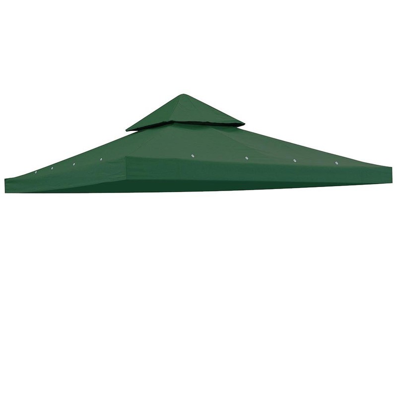 10' 2-Tier Canopy Top Cover Replacement UV Block Garden Patio Gazebo Green