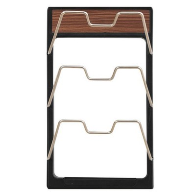 Stylish Walnut Kitchen Rack for Storage of Kitchen Essentials and Accessories