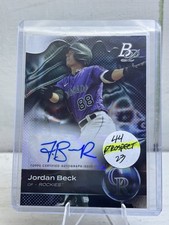 2023 Bowman Platinum - Top Prospects Jordan Beck #TOP-44 Autographs (AU, RC)