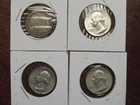 4 US Silver (asw 0.72oz) Quarters, 3 Washington 1963, 1959, 1946, 1 Barber 1899
