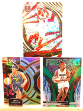 Erica Wheeler lot Revolution FRACTAL Premier SILVER & FIREWORKS GREEN PRIZM WNBA