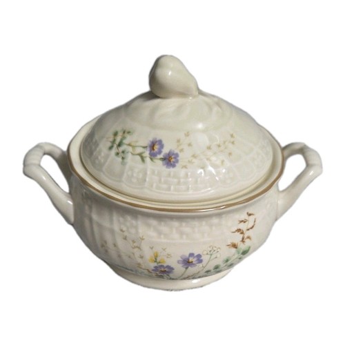 Mikasa Margaux Fine Ivory Yellow Floral 4 3/4" Sugar Bowl with Lid - Picture 5 of 12