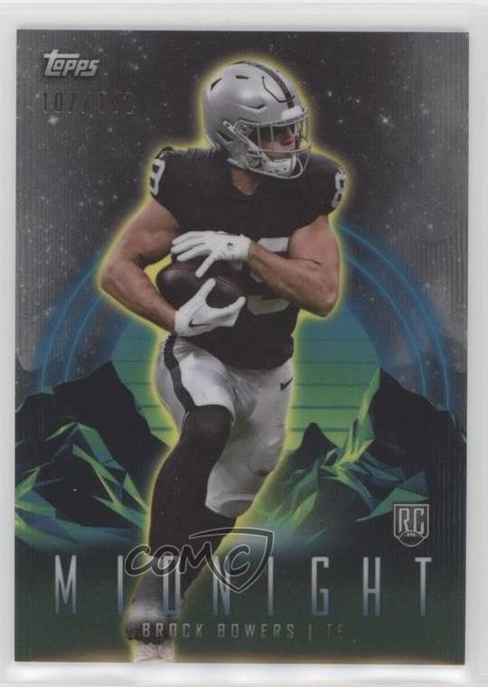 2024 Topps Midnight Morning 107/149 Brock Bowers #49 Rookie RC