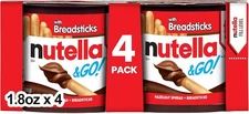 (Free Duty Tax) Nutella & Go! Hazelnut Spread with Breadsticks, On-the-Go Sn