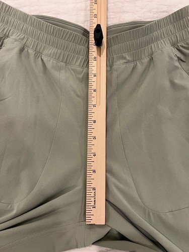 Lululemon Pants Women 8 Green Swift Mid Rise Wide Leg Elastic Waist Lined Active - Afbeelding 11 van 15