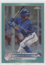 2022 Topps Pro Debut Chrome Aqua Refractor 51/75 Rikelvin De Castro Rikelbin ut4