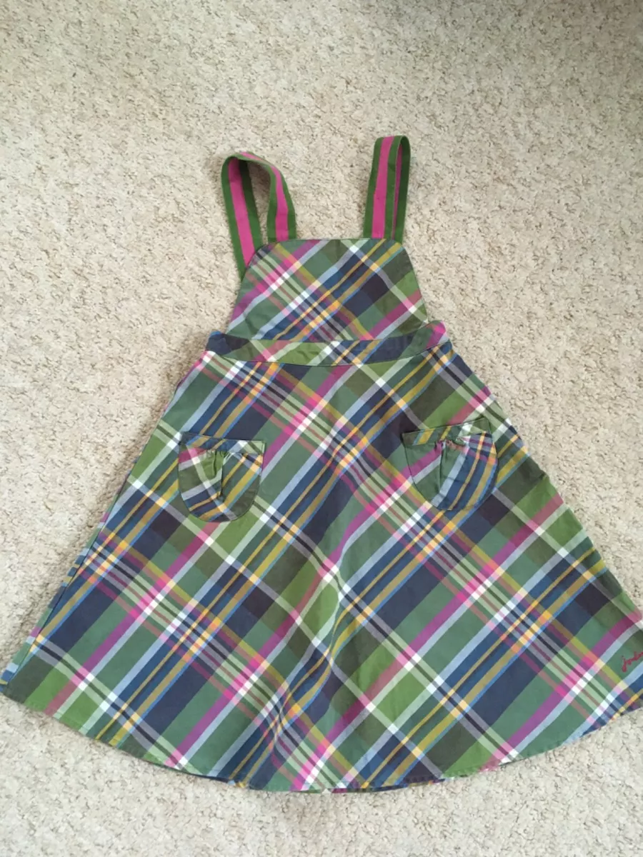 Pink top skirt dungarees