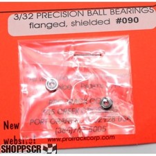 Pro Track 3/32 x 3/16" Precision Ball Bearings Flanged, shielded