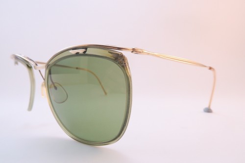 vintage 50s gold filled sunglasses sol-amor clear green made in