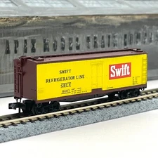 Micro-Trains N Scale 47070 Swift Refrigerator Line Wood Reefer SRLX 8601