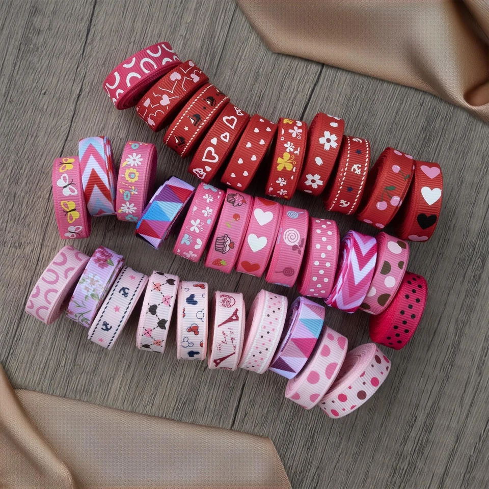 Summer-Ray 180 Yards 3/8" Printed Grosgrain Ribbon Value Pack - Image 2 of 4