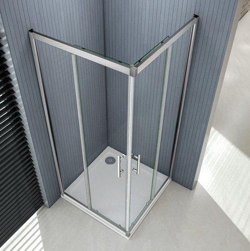 Corner Sliding Door Shower Screen Shower Enclosure Base Optional Various Sizes - Picture 3 of 13