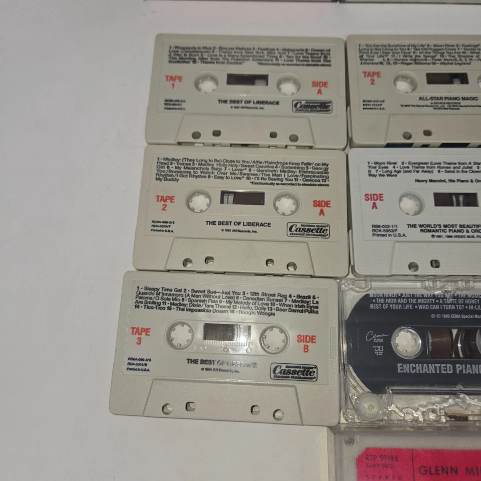 Piano Orchestra Polka Bagpipe Big Band 34 Cassettes World Music Floyd Cramer Foto 2 de 4