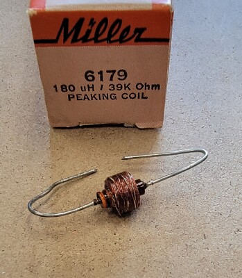 J.W.Miller 6179  180uH Peaking Coil * NEW IN PACKAGE *