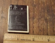 Vintage Ronson Redskin Lighter Accessories Case - chipped, as pictured.