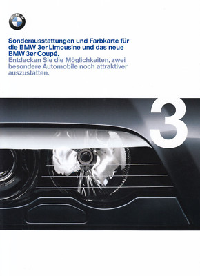 BMW 3 Series E46 Saloon Coupe Trim Colours Upholstery Saloon Brochure 91
