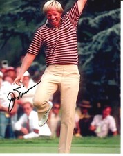   The Golden Bear  Jack Nicklaus Hand Signed 8X10 Color Photo