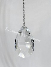 Swarovski Crystal Clear Pear 8721 Suncatcher Prism; 4 Sizes: 28, 38, 50, 63mm