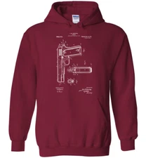 1911 Handgun Colt Patent Pro Gun 2nd Amendment Men Hoodie