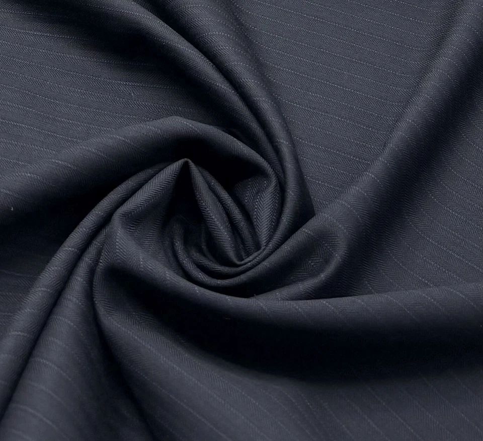 Blue Stripe Super 150s Wool Fabric Suiting Jackets Thobe Dishdash, 3.50m x 1.50m - Image 3 of 4