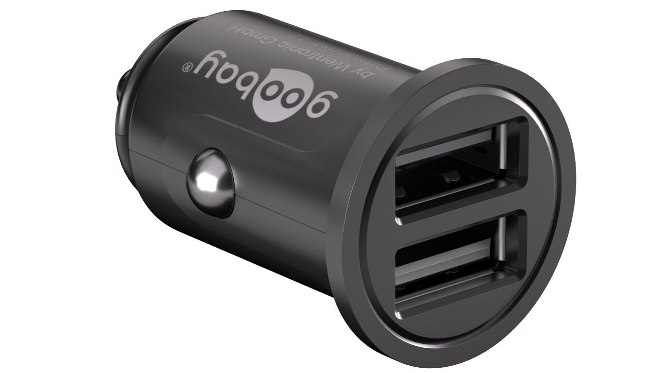 Car charger 2xUSB 4.8A 12/24V DC 4520 /T2UK