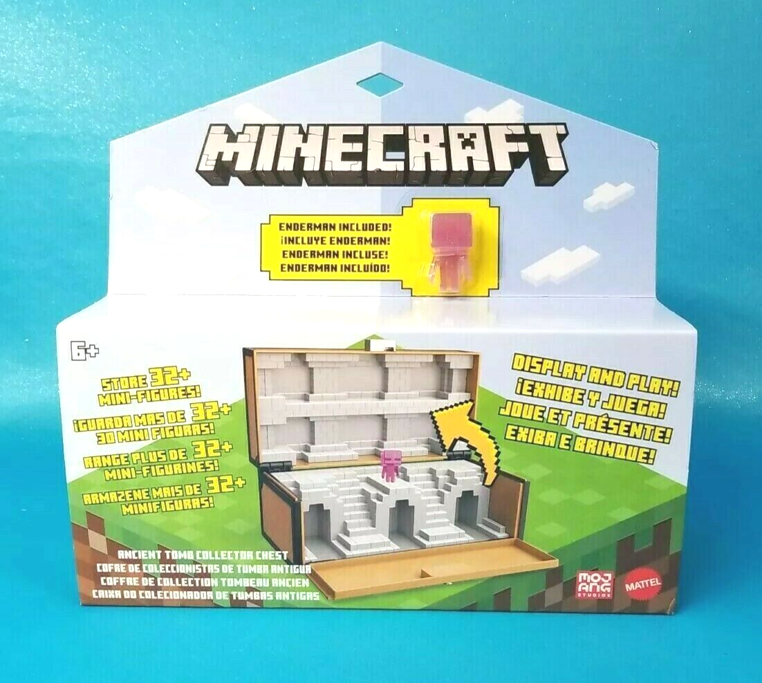 Minecraft Collector CHEST and Exclusive Teleporting ENDERMAN Mini Figure  GTP32