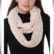 Style Co Space-Dye Infinity Scarf Black Neutral ONE SIZE