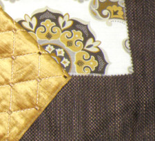 Brown Mult-Woven Upholstery Fabric 2 Remnant Coordinates-5 YDS