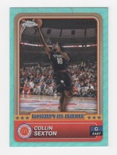 2024 TOPPS CHROME McDONALD'S AQUA WAVE REFRACTOR 16/199 COLLIN SEXTON JAZZ #95
