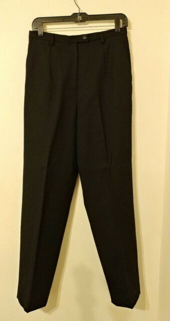 Pendleton Women's 100% Virgin Wool Black Slacks Pants NWT Sz 10 Petite ...