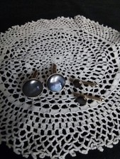 SWANK Dark Mother Of Pearl Cufflinks And 2 Shirt Studs