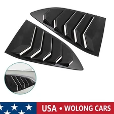 Black Quarter Panel Rear Side Window Louver for 2017-2022 Honda CRV CR-V