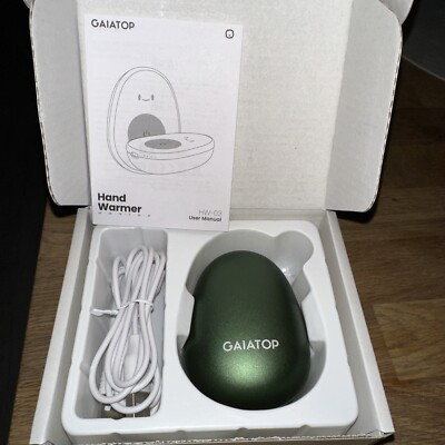 Gaiatop Handwärmer, 2er-Pack, 4000 mAh, elektrischer Handwärmer mit USB-Kabeln, 