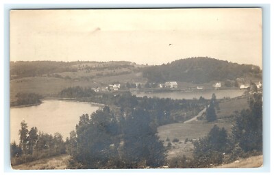 1912 Jones Pond W. Danville VT, Vermont RPPC Postcard