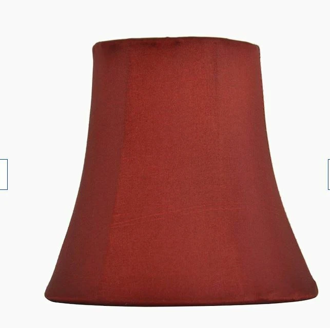 Allen + Roth Extra Small Burgundy Red Satin Light Lamp Shade XS 3”x 5.25"x 5"   - Image 2 of 4