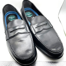Nunn Bush Drexel Kore Comfort Gel Men  s Size 11 Black Penny Loafers