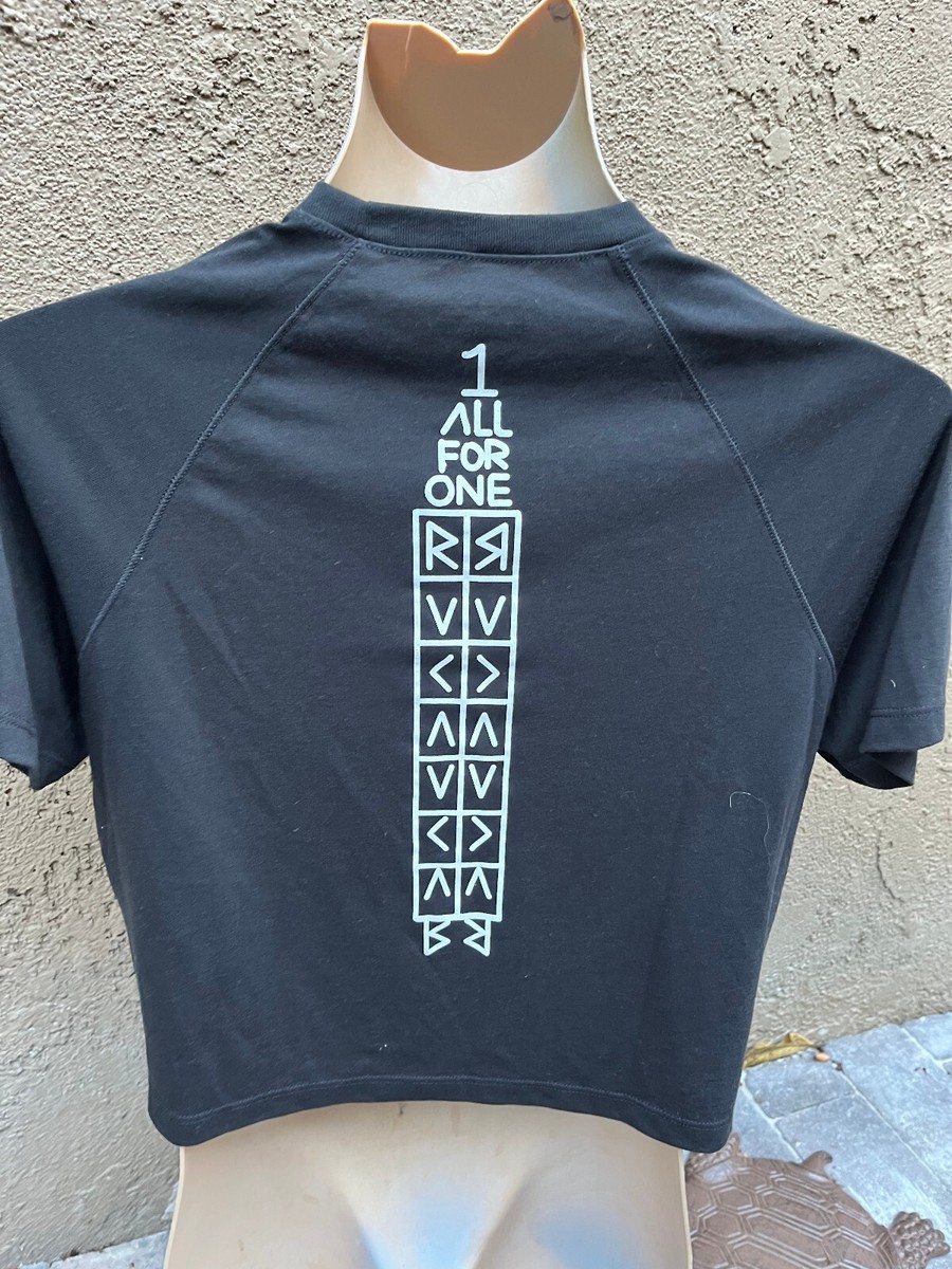 RVCA Graphics Black Short Sleeve Crop Top Tshirt - Women's Sz S | eBay