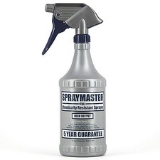 SprayMaster Trigger Sprayer Bottle 32 oz Plastic Chemical Resistant