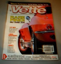 Vette America's Favorite Corvette Magazine October 2000 Big Tank