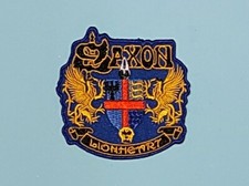 Saxon Patch Sew / Iron On Embroidered Music Badge (a)