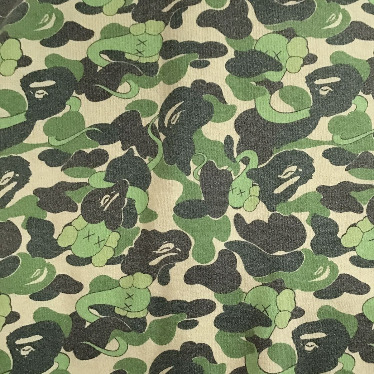 BAPE × KAWS bendy ABC camo full zip hoodie Green A Bathing BAPE × KAWS bendy ABC camo full zip hoodie Green A Bathing