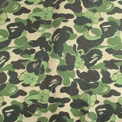 BAPE × KAWS bendy ABC camo full zip hoodie Green A Bathing BAPE × KAWS bendy ABC camo full zip hoodie Green A Bathing