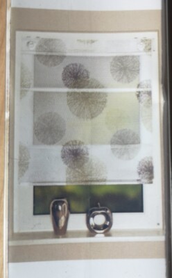Magnetrollo mit Motiv 80cm x 130cm Motiv Rawlins Farbe Stein