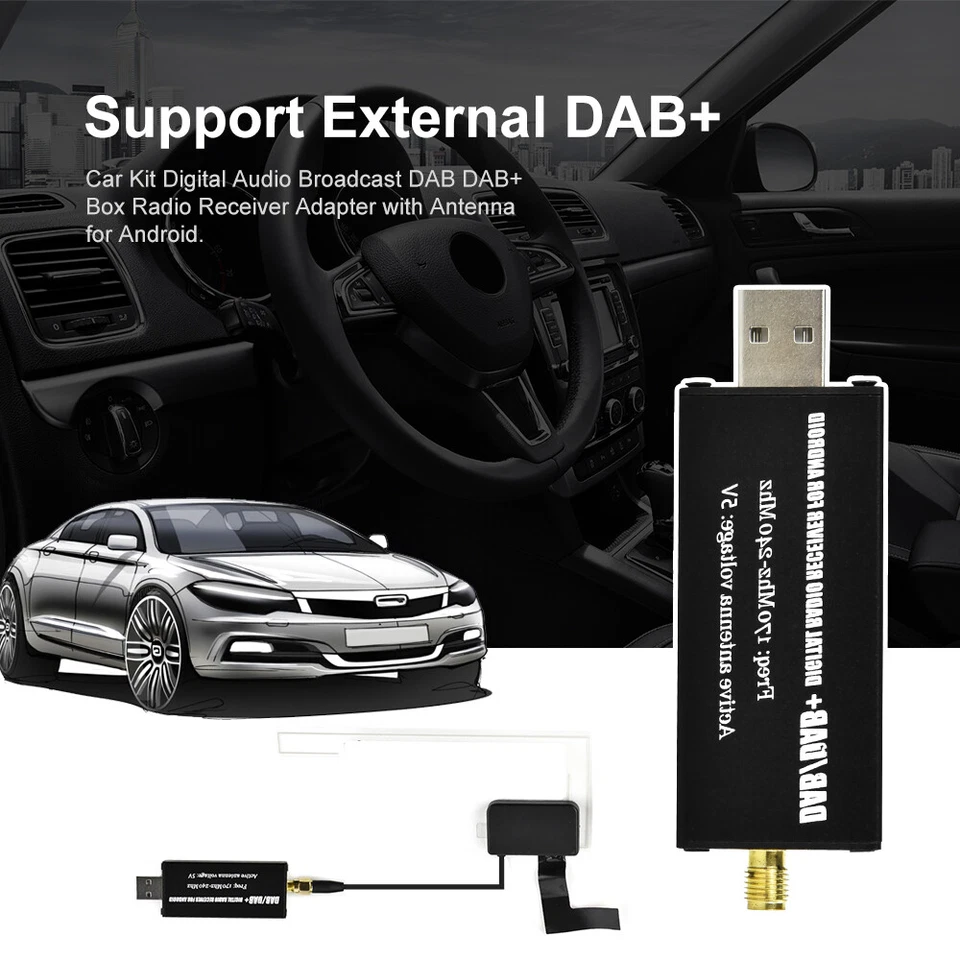 DAB+ 1DIN 10.1" 64GB Android 15 AUTORADIO Mit Apple CarPlay GPS Navi WIFI DSP BT - Bild 2 von 4