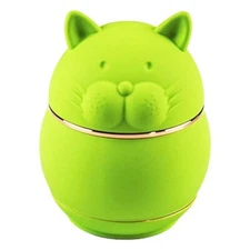 2.5" Tobacco Herb Grinder Spice Herbal 4 PC Smoke Crusher 3D Cat Design