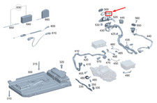 Couvercle de prise de charge MERCEDES-BENZ EQC A0005459444 NEUF ORIGINE