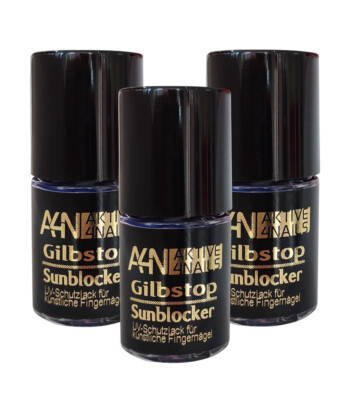 3 x Gilbstop Sunblocker UV-Schutz Überlack Versiegeler schützt vor Vergilbung