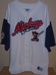 mens mickey mouse baseball jersey