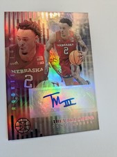 Trey McGowens 2021 Illusions Draft Picks Rookie Signs Pink RC Auto Nebraska